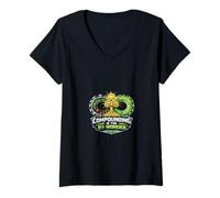 Women's Compounding is The 8th Wonder Funny Investment Gift V-Neck T-Shirt
