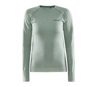 Craft Core Dry Active Comfort Long Sleeve Base Layer Green M Woman