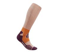 Bauerfeind Trail Run Compression Socks High Cut Size L (35-38) Orange/Lilac for Enhanced Running Support