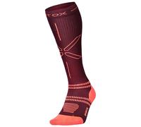 Women's Compression Socks - Bordeaux / Orange L