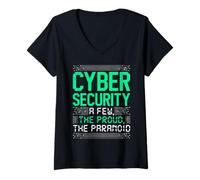 Women's Computer Cyber Security A Few The Proud Science Coder V-Neck T-Shirt
