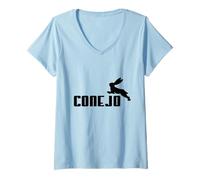 Womens Conejo Logo - Medieval Marginalia - MargiKnights V-Neck T-Shirt