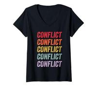 Women's Conflict V-Neck T-Shirt