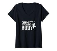 Womens Connect with Your Body V-Neck T-Shirt