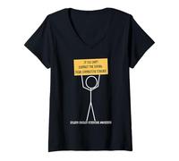 Womens Connective Tissue Truth - Ehlers-Danlos Syndrome Awareness V-Neck T-Shirt