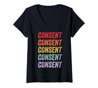 Women's Consent V-Neck T-Shirt
