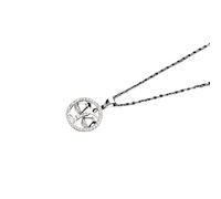 Women'S Constellations Necklace 925 Sterling Silver Pendant Necklaces Carving Hollow Dainty Pendant Constellations Guardian Choker for Women Girls Gift Libra