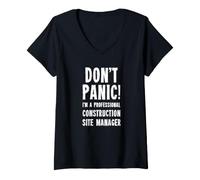 Women's Construction Site Manager V-Neck T-Shirt