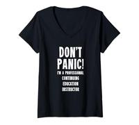 Womens Continuing Education Instructor V-Neck T-Shirt