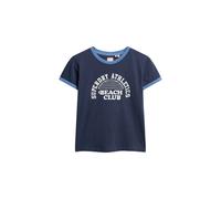 Women's contrasting T-shirt Superdry Athletic Essentials Beach Bleu XS