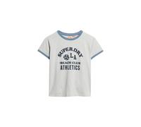 Women's contrasting T-shirt Superdry Athletic Essentials Beach Gris L