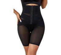 Women's Control Strapless Bodysuit Shape Bodysuit Trainer Body Shaper Short Belly Underwear Shaping Hold in Tummy Firm Control Shapewear UK (Black, XXL)