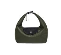 Women's Convertible Mini Purse with Top Zipper and Flap Closure, Soft Structured Crossbody Bag with Removable Straps (Dark Green)