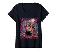 Women's Cook Chef Zombie Goblin Ghoul Restaurant Food Service Mens V-Neck T-Shirt
