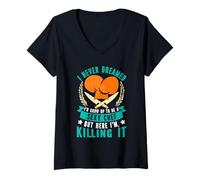 Womens Cook Sexy Chef HERE I'm Killing IT Funny Cooking V-Neck T-Shirt