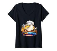 Women's Cooking Lifestyle Chef Passion Kitchen Design V-Neck T-Shirt