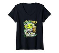 Women's Cool BJJ Jiu Jitsu Turtle - Choke Me Impossible BJJ V-Neck T-Shirt