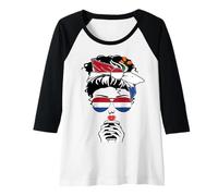 Womens Cool Dutch Coffee Mama Mommy Girl Lady Aunt Netherlands Flag Raglan Baseball Tee