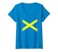 Womens Cool Mercia Flag for Proud Midlanders from The Midlands UK V-Neck T-Shirt