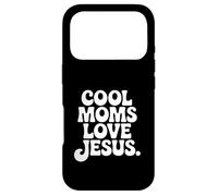 Womens Cool Moms Love Jesus Retro Christian Faith Mother Case for iPhone 17 Pro