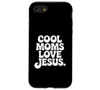 Womens Cool Moms Love Jesus Retro Christian Faith Mother Case for iPhone SE (2020) / 7/8