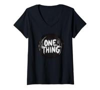 Womens Cool One Thing Stamp Outfit for Boys and Girls V-Neck T-Shirt