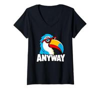 Women's Cool Toucan Anyway Graphic V-Neck T-Shirt