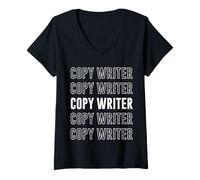 Womens Copy Writer V-Neck T-Shirt