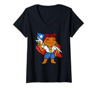 Womens Coquí Boricua Women’s Puerto Rican Pride Puerto Rico Latina V-Neck T-Shirt