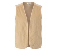 Women's Corduroy Gilet Without Fastening with Fleece Lining s.Oliver Marron 54