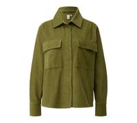 Women's Corduroy Shirt with Chest Pockets QS Vert 42