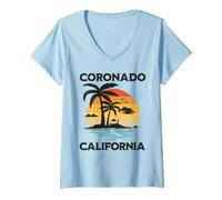 Women's Coronado California V-Neck T-Shirt