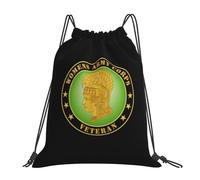 Womens Corps Veteran Unisex Drawstring Bag Waterproof Drawstring Backpack Adjustable Pe Bag For Travel Hiking Holidays
