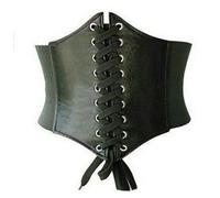 Womens Corset Belt Elastic Waist Belt Lace-up Cinch Belts Pirate Corset Renaissance for Costume