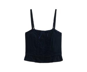 Women's corset Superdry Lace Cami Bleu S