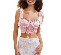 Women's Corsets Bustiers Elegant Overbust Victorian Baroque Lace Up Boned Bustier Vest Camisole Corsets Bodice Waist Cincher Vintage Waist Trainer Underwear Tummy Control Shapewear Streetwear