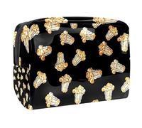 Women's Cosmetic Bags Popcorn Patterns Makeup Case Travel Toiletry Bag Cosmetics Organizer 18.5x7.5x13cm