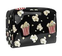 Women's Cosmetic Bags Popcorn Patterns Makeup Case Travel Toiletry Bag Cosmetics Organizer 18.5x7.5x13cm