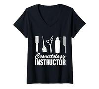Women's Cosmetology Instructor V-Neck T-Shirt