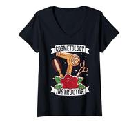 Women's Cosmetology Instructor V-Neck T-Shirt