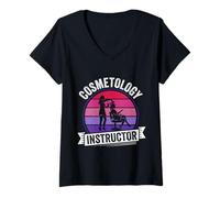Women's Cosmetology Instructor V-Neck T-Shirt