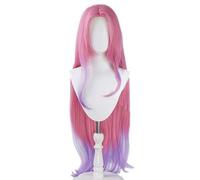 Womens Cosplay Wig for League Legends Seraphine Heat Resistant Synthetic Hair Halloween Carnival Party