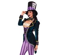 Leg Avenue Classic Mad Hatter Women’s Jumpsuit Costume - Size M - Multicolor