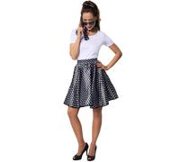 Womens Costume Rockabilly 50s Rock n Roll Skirt Polka Dot Fancy Dress Carnival