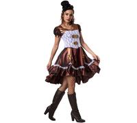 Womens Costume Steampunk Lady Victorian Gothic Sci Fi Fancy Dress Carnival