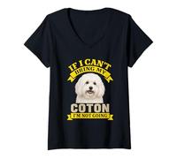 Women's Coton De Tulear Owner If I Can't Bring My Dog I'm Not Going V-Neck T-Shirt