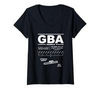 Womens Cotswold Airport Kemble England GBA V-Neck T-Shirt