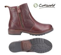 Womens Cotswold Ashwicke Leather Ankle Side Zip Waterproof Casual Boots UK 3-8