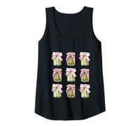 Womens Cottagecore Pickle Jars with Bows Funny Food Tank Top