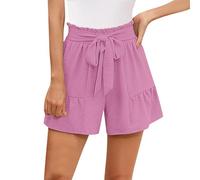 Womens Cotton Bermuda Shorts Workout Shorts for Women High Waist Big and Tall Workout Shorts Gym Shorts for Women Pack Linen Shorts Women Summer Stretchy Shorts Women Shorts Hiking Women Pink
